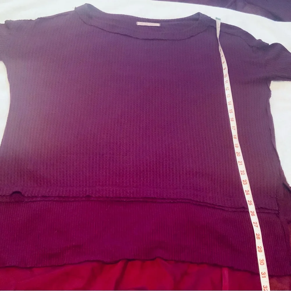 We The Free…Fits like L/ XLBurgundy tag size: M but is very oversized.P2P: 29 - Picture 8 of 11